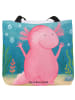 Mr. & Mrs. Panda Damen Shopper Axolotl Hurra Design ohne Spruch in Weiß