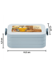 Mr. & Mrs. Panda Bento Box Pinguin Pommes Eimer Design mit Spruch in Blau Pastell