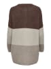 JACQUELINE de YONG Lange Strickjacke Cardigan mit Taschen JDYHUDSON in Braun