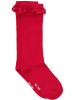 Minymo Kinder Socken "Knee Sock with Lace" in Rot
