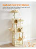 Feandrea Katzenbaum Clawfy in Beige - (B)50 x (H)199 x (T)60 cm