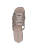 Caprice Pantolette in LT.GOLD METAL.