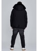 SikSilk Parka Parka in Black