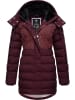 ragwear Winterjacke Ashanta Block in Wine Red