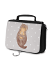 Mr. & Mrs. Panda Make-Up Tasche Otter Muschel ohne Spruch in Grau Pastell