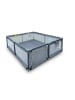 Laufstall in Grau - (B)150 x (H)65 x (T)150 cm