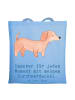 Mr. & Mrs. Panda Shopper Dackel Kurzhaardackel Moment mit Spruch in Sky Blue