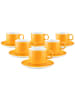 12-tlg. Cappuccino-Set Sento Home Pure Colors in Mango Orange 300 ml