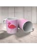 Mr. & Mrs. Panda Henkelbecher Flamingo Classic ohne Spruch in Aquarell Pink