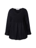 MIAMODA Blusentop in schwarz