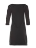 Winshape 3/4-Arm-A-Linien-Minikleid WK2 in schwarz