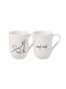 Villeroy & Boch 2er Set Kaffeebecher Dog Statement 280 ml in weiß