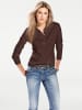 Heine Polopullover in schokobraun