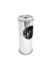 relaxdays Standaschenbecher in Silber - (H)37,5 cm