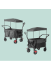 relaxdays Bollerwagen in Grau - (B)54 x (H)131 x (T)97 cm