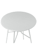 Beliani Runder Tisch TALTAL in Grau - (W) 64 x (H) 76 x (L) 64 cm