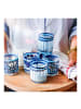 Blond Amsterdam Saftglas Streifen in Blau - 200 ml