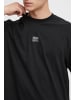INDICODE T-Shirt 45654MM überschnittenes T-Shirt mit Logoprint in Schwarz