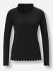 creation L Viskose-Modal-Pullover in schwarz
