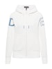 ELBSAND Zip-Jacke mit Kapuze Kinea in Cloud White + Coast Blue