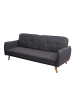 MCW Schlafsofa mit Schlaffunktion J18, Anthrazit-grau