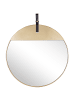 Beliani Wandspiegel GURS in Gold/Braun - (W) 60 x (H) 60 x (L) 2 cm