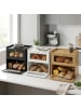 relaxdays Brotkasten in Schwarz – (B)36,5 x (H)34 x (T)24 cm