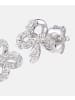 Diamant L'éternel Ohrstecker aus 375 Weißgold mit Diamant Blumen-Design