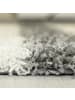 KADIMA DESIGN Teppich Hochflor Shaggy Karo Design Polypropylen Wohnzimmer in Hellgrau