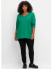 sheego Langarmshirt in grün