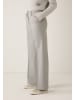 More & More weite, klassische Hose, meliert in silvergrey melange