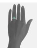Diamant L'éternel Cluster-Ring aus 375 Weißgold mit Diamant mit Smaragd