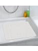 Wenko Gummimatte für Duschwanne oder Badewanne in Weiß, 54 x 54 cm