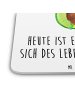 Mr. & Mrs. Panda Untersetzer Avocado Feier mit Spruch in Weiß