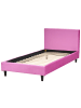 Beliani Kinderbett FITOU in Rosa/Braun - (W) 100 x (H) 87 x (L) 214 cm