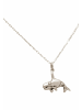 Gemshine Halskette mit Anhänger Maritim Orca Schwertwal in silver coloured