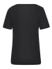 LASCANA Kurzarmshirt in schwarz weiß