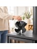 relaxdays Kaminventilator in Schwarz - (B)17,5 x (H)19 x (T)11,5 cm