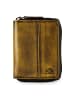 Greenburry Destressed Geldbörse RFID Schutz Leder 10.5 cm dirty yellow