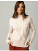 More & More Rippen-Pullover in powder creme