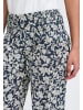 PULZ Jeans Pants Suiting PZJILL regular fit in Navy Off White Flower Printed