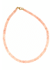 Gemshine Kette ohne Anhänger ROSENQUARZ in gold coloured