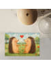 Mr. & Mrs. Panda Puzzle Igel Liebe Design ohne Spruch in Weiß