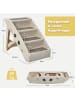 COSTWAY 4-stufig Haustiertreppe in Beige