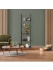 relaxdays Standregal in Schwarz/ Braun - (B)50 x (H)180 x (T)35 cm