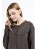 DreiMaster Vintage Damen Strickjacke Mit Knöpfen in Dunkelbraun