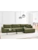 Beliani Schlafsofa INNVIK in Grün - (W) 370 x (H) 90 x (L) 200 cm