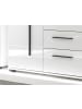 Furn.Design Wohnwand Hochglanz weiß 4-teilig 350 cm, Schrankwand mit Soft-Close
