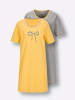 WITT WEIDEN Sleepshirts in grau-meliert + gelb