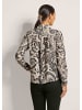MADELEINE Elegante Printbluse mit grafischem Muster in berber / schwarz